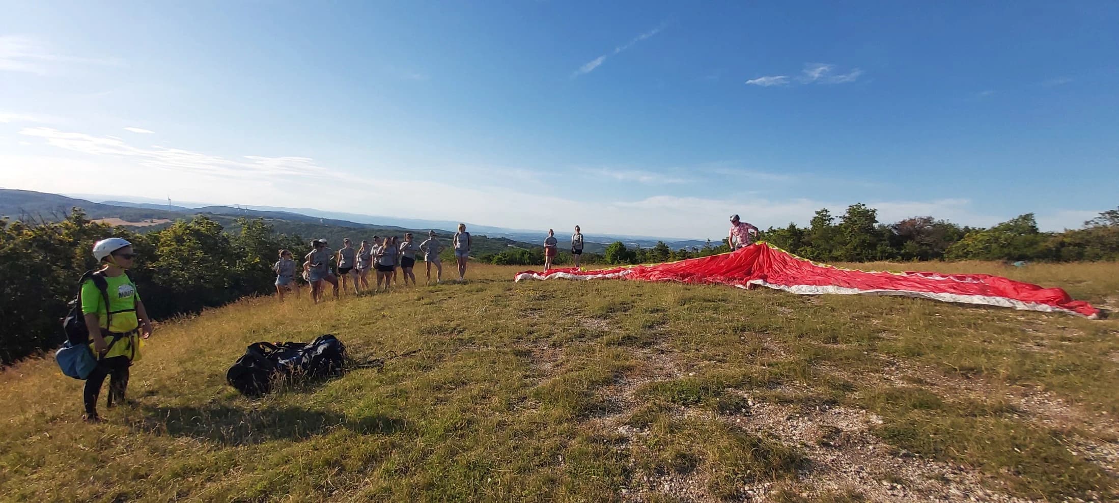 Préparation du vol en parapente